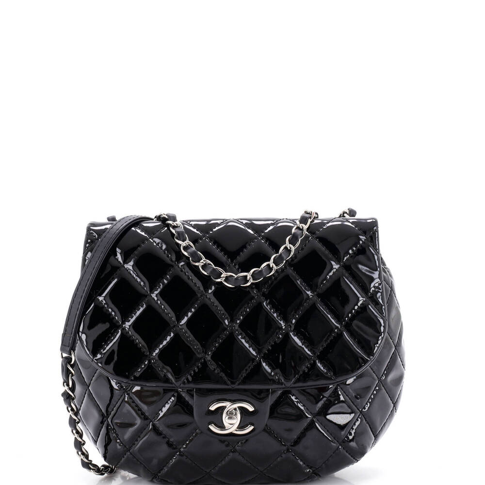 Chanel Medium Dubai Messenger Bag Quilted Patent